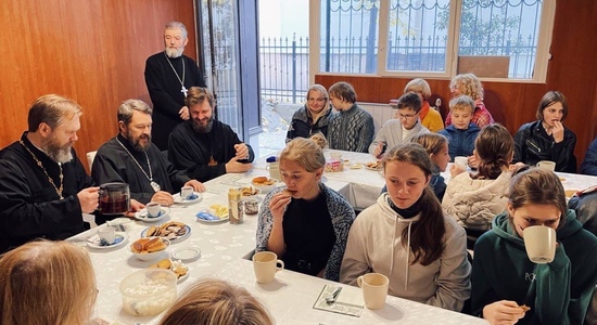 Встреча с молодыми паломниками из Виленско-Литовской епархии